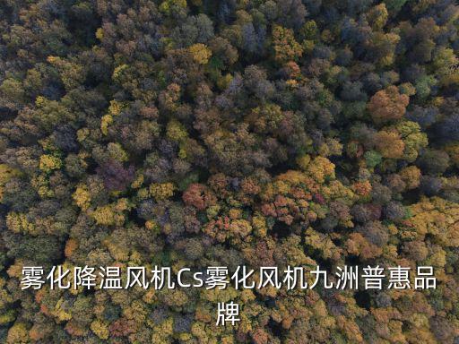 霧化降溫風(fēng)機Cs霧化風(fēng)機九洲普惠品牌