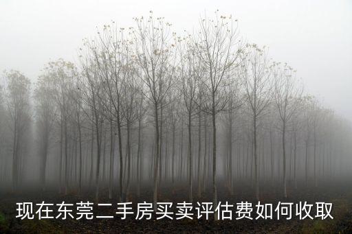東莞二手房銀行評估費，現(xiàn)在東莞二手房買賣評估費如何收取