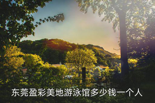東莞盈彩美地游泳館多少錢一個人