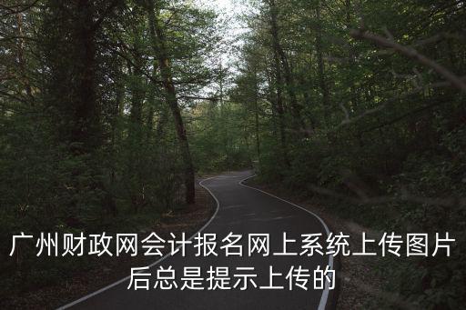 廣州財政網，廣州財政網會計報名網上系統上傳圖片后總是提示上傳的