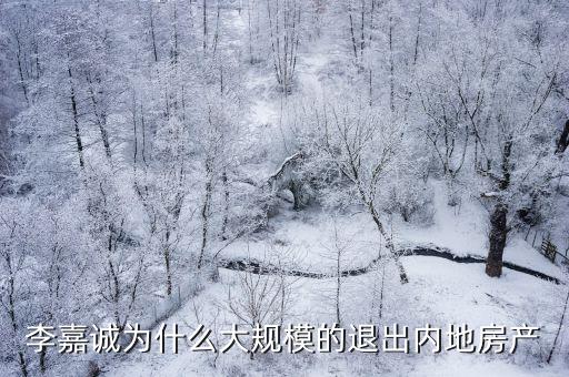 李嘉誠廣州賣地，李嘉誠為什么大規模的退出內地房產