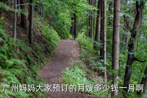 廣州媽媽，廣州媽媽大家預(yù)訂的月嫂多少錢一月啊