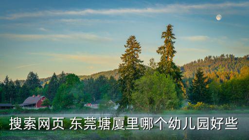 搜索網(wǎng)頁 東莞塘廈里哪個(gè)幼兒園好些