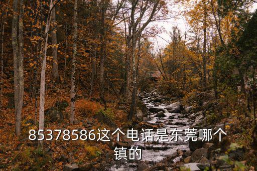 85378586這個電話是東莞哪個鎮的