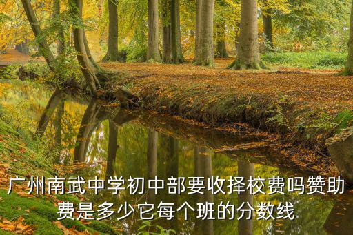 廣州南武中學(xué)初中部要收擇校費(fèi)嗎贊助費(fèi)是多少它每個(gè)班的分?jǐn)?shù)線
