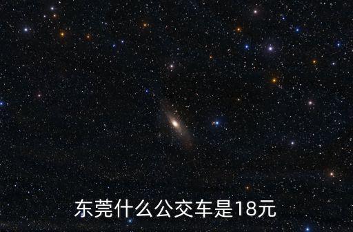 東莞什么公交車是18元