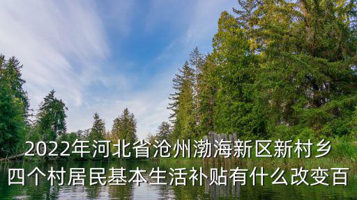 2022年河北省滄州渤海新區(qū)新村鄉(xiāng)四個(gè)村居民基本生活補(bǔ)貼有什么改變百