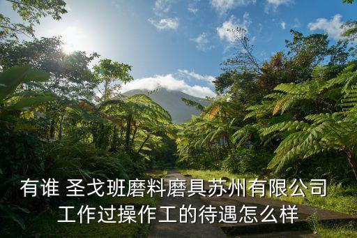 有誰 圣戈班磨料磨具蘇州有限公司 工作過操作工的待遇怎么樣
