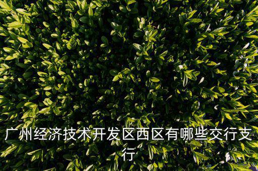 廣州經(jīng)濟技術(shù)開發(fā)區(qū)西區(qū)有哪些交行支行