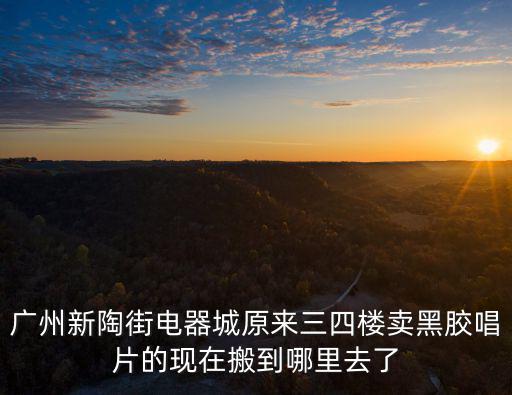 廣州陶街 賓館，廣州新陶街電器城原來三四樓賣黑膠唱片的現在搬到哪里去了