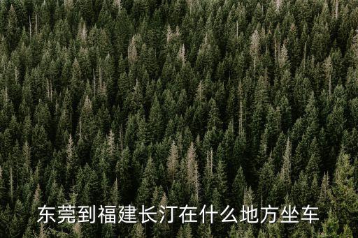 東莞到福建長汀在什么地方坐車