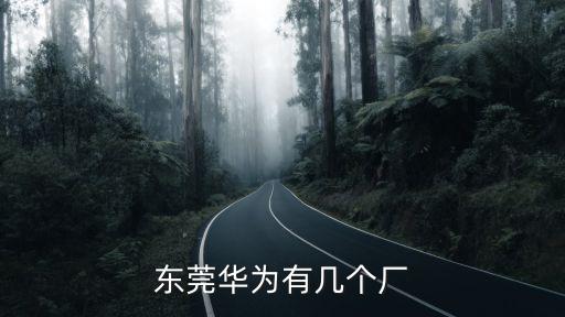 東莞華為有幾個(gè)廠