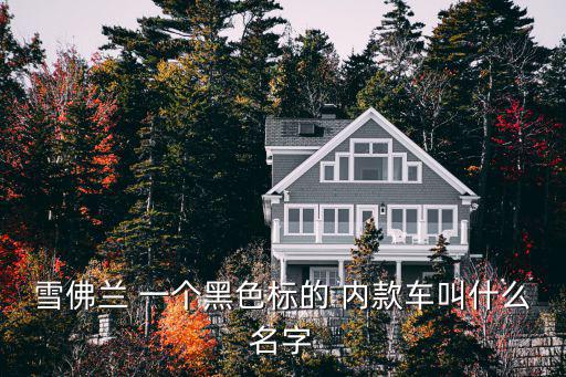 雪佛蘭 一個(gè)黑色標(biāo)的 內(nèi)款車叫什么名字