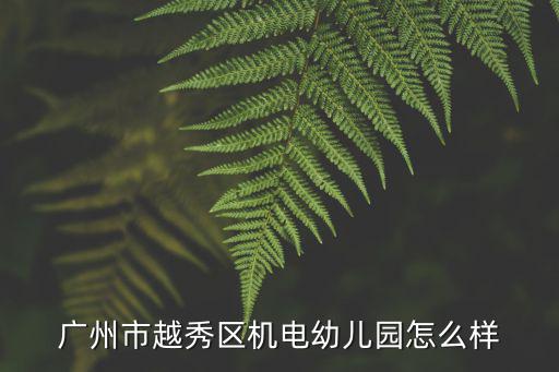 廣州電力幼兒園，廣州市越秀區機電幼兒園怎么樣