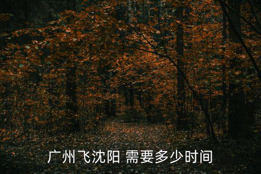 廣州飛沈陽 需要多少時間