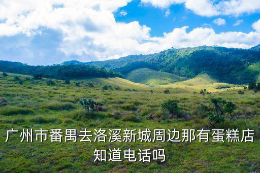 廣州市番禺去洛溪新城周邊那有蛋糕店知道電話嗎