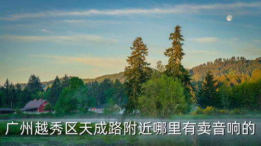 廣州越秀區(qū)天成路附近哪里有賣音響的