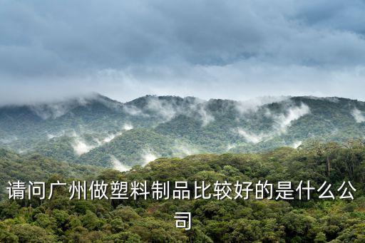 請(qǐng)問(wèn)廣州做塑料制品比較好的是什么公司