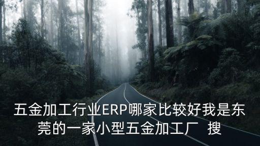 五金加工行業ERP哪家比較好我是東莞的一家小型五金加工廠  搜