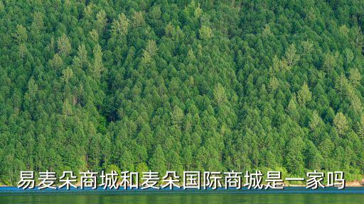 易麥朵商城和麥朵國(guó)際商城是一家嗎
