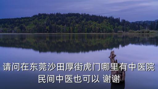 請問在東莞沙田厚街虎門哪里有中醫(yī)院民間中醫(yī)也可以 謝謝