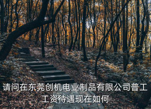 請(qǐng)問(wèn)在東莞創(chuàng)機(jī)電業(yè)制品有限公司普工工資待遇現(xiàn)在如何