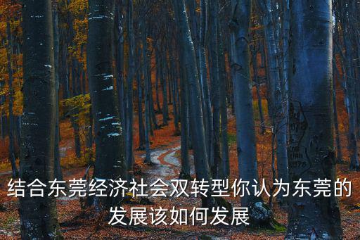 結(jié)合東莞經(jīng)濟(jì)社會(huì)雙轉(zhuǎn)型你認(rèn)為東莞的發(fā)展該如何發(fā)展