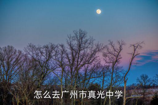 怎么去廣州市真光中學