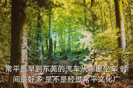 常平最早到東莞的汽車從哪里坐車 時間是好多 是不是經(jīng)過常平文化廣