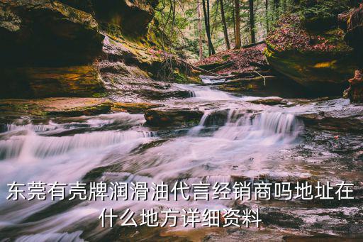 東莞有殼牌潤滑油代言經(jīng)銷商嗎地址在什么地方詳細(xì)資料