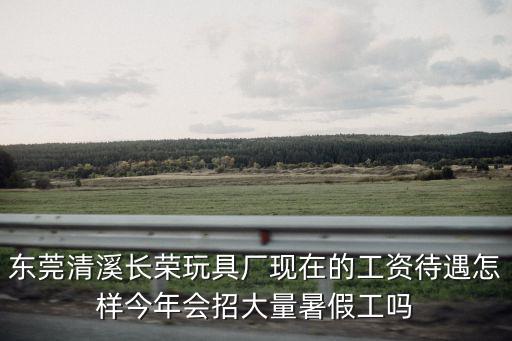 東莞清溪長榮玩具廠現在的工資待遇怎樣今年會招大量暑假工嗎