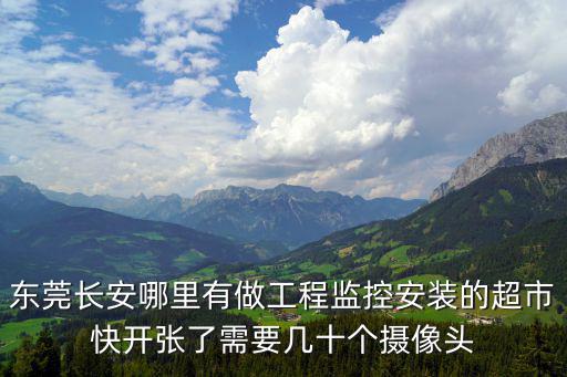 東莞長安哪里有做工程監控安裝的超市快開張了需要幾十個攝像頭