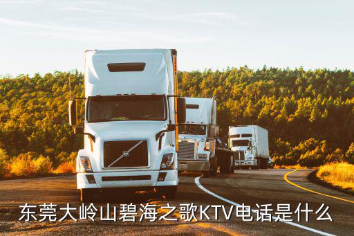 東莞大嶺山碧海之歌KTV電話是什么