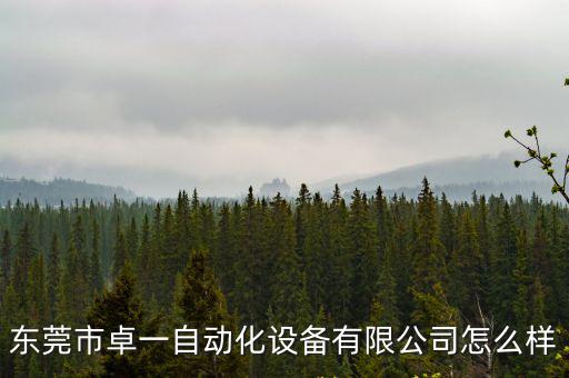 東莞市卓一自動化設(shè)備有限公司怎么樣