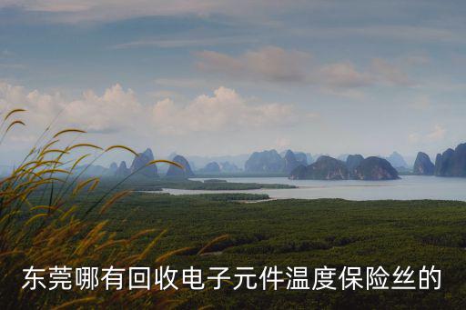 東莞哪有回收電子元件溫度保險絲的