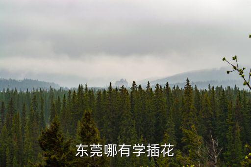 東莞哪有學插花