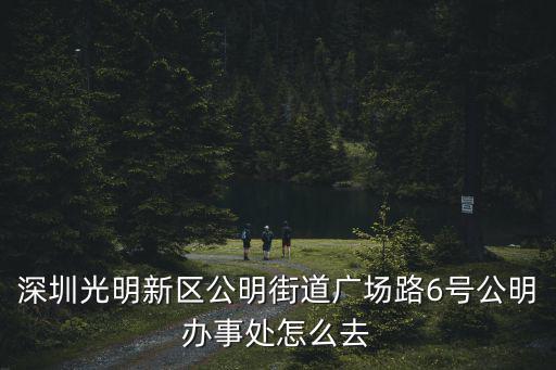 深圳光明新區(qū)公明街道廣場路6號公明辦事處怎么去