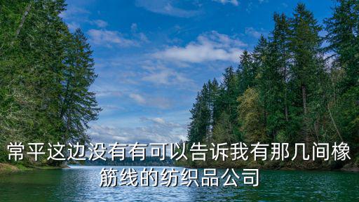 常平這邊沒有有可以告訴我有那幾間橡筋線的紡織品公司