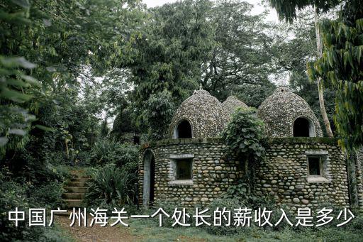 中國廣州海關(guān)一個處長的薪收入是多少
