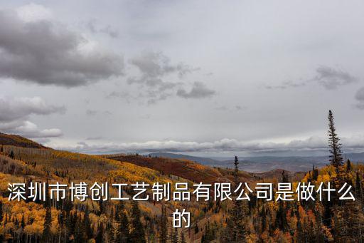 深圳市博創工藝制品有限公司是做什么的
