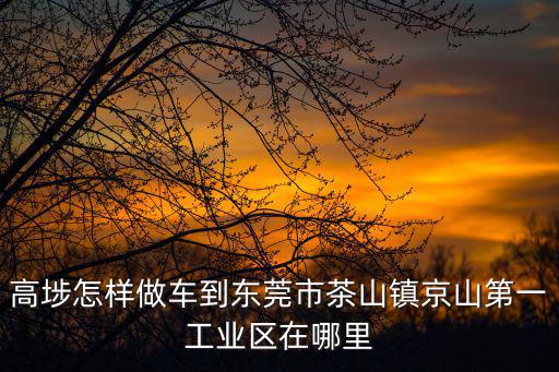 高埗怎樣做車到東莞市茶山鎮(zhèn)京山第一工業(yè)區(qū)在哪里