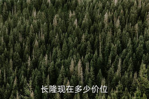 長隆現在多少價位