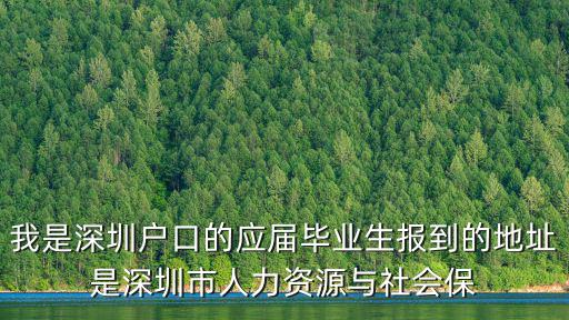 我是深圳戶口的應(yīng)屆畢業(yè)生報(bào)到的地址是深圳市人力資源與社會(huì)保