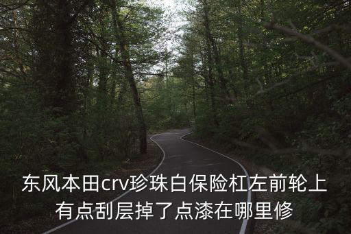 東風本田crv珍珠白保險杠左前輪上有點刮層掉了點漆在哪里修
