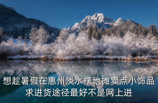 想趁暑假在惠州淡水?dāng)[地攤賣點小飾品求進(jìn)貨途徑最好不是網(wǎng)上進(jìn)