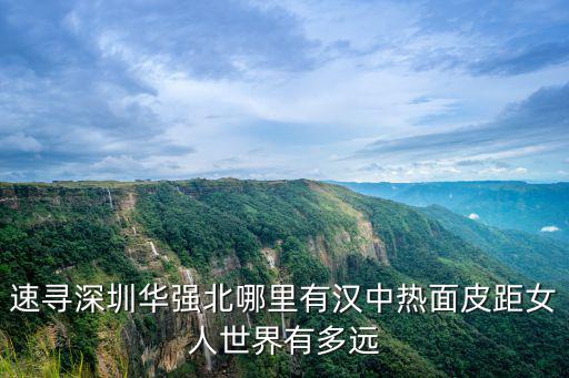 速尋深圳華強北哪里有漢中熱面皮距女人世界有多遠
