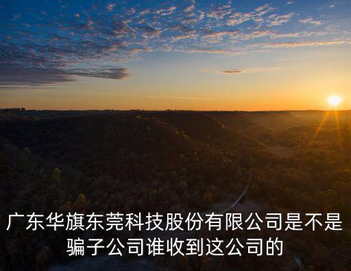廣東華旗東莞科技股份有限公司是不是騙子公司誰收到這公司的