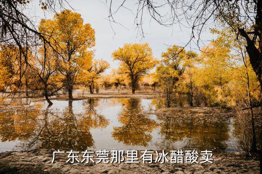  廣東東莞那里有冰醋酸賣