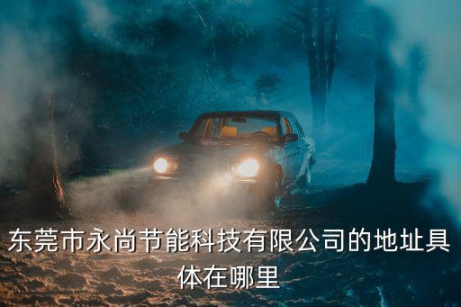 東莞市永尚節能科技有限公司的地址具體在哪里