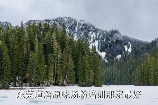 東莞道滘原味湯粉培訓那家最好